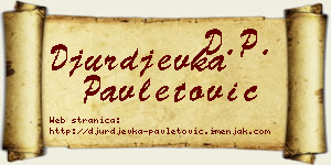 Đurđevka Pavletović vizit kartica